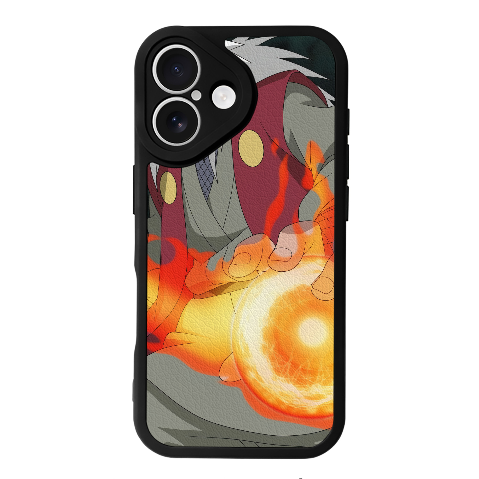（画像用） NARUTO -ナルト- NARUTO -ナルト- 疾風伝 【iPhone 16シリーズ対応】シリコンスマホケース（レザー調） 材質：シリコン